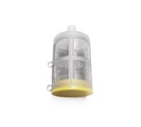 Filtro a tubo galleggiante da 50 maglie for la produzione casalinga di birra - Mini filtro da 10 g, HDPE resistente e 304ss, resistente all'ebollizione, impedisce l'aspirazione di gas