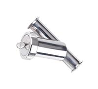 Filtro a Y sanitario in acciaio inossidabile SUS 304 316 con morsetto Tri-Clamp da 19, 25, 32 e 38 mm, for tubo con diametro esterno di 1,5", for birra fatta in casa(38mm K50.5,150 MESH_SUS316L)