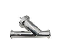 Filtro a Y Tri Clamp da 1,5" - Dimensioni tubo da 3/4"/1"/1,5", acciaio inossidabile sanitario SS304 for birra fatta in casa(100 mesh,1-1/2 inch)