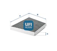 UFI Filters 54.133.00 Filtro Aria Abitacolo ai Carboni Attivi Per Auto
