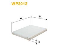 Wix Filters Filtro abitacolo antipolline WP2012 per Hyundai ix20, Kia Venga