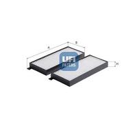Filtro abitacolo Cartuccia filtro 53.398.00 UFI per SSANGYONG KYRON RODIUS I