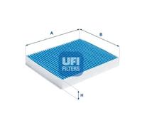 Filtro abitacolo con effetto antibatterico 34.114.00 UFI per MERCEDES-BENZ SKODA