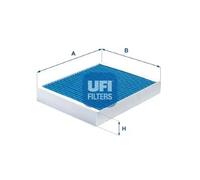 UFI Filters, Filtro Abitacolo ARGENTIUM 34.178.00, Filtro Abitacolo per Ricambio, Adatto a Auto, Applicabile su Diversi Modelli Buick, Cadillac, Chevrolet, Opel, Saab e Vauxhall