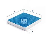 Filtro abitacolo con effetto antibatterico 34.219.00 UFI per VW AUDI SEAT SKODA