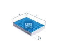 Filtro abitacolo con effetto antibatterico 34.257.00 UFI per DACIA RENAULT