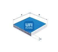 Filtro abitacolo con effetto antibatterico 34.284.00 UFI per PORSCHE PANAMERA