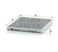 Filtro cabina MANN-FILTER CUK 1828