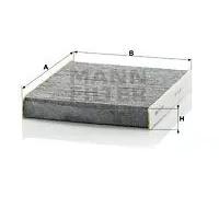 Filtro abitacolo dietro il cruscotto Filtro al carbone attivo CUK 2145