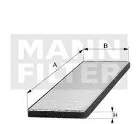 Filtro cabina MANN-FILTER CUK 23 004-2