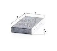 Filtro abitacolo dietro il cruscotto Filtro al carbone attivo CUK 2327-2