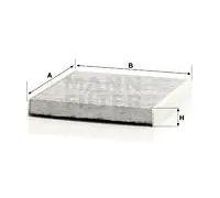 Filtro abitacolo dietro il cruscotto Filtro al carbone attivo CUK 26 009 per VW