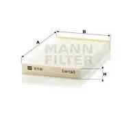 Filtro cabina MANN-FILTER CU 15 001