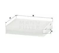 Filtro abitacolo dietro il cruscotto Filtro particellare CU 17 001 MANN-FILTER