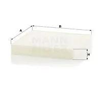 Filtro cabina MANN-FILTER CU 18 009