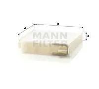 Filtro cabina MANN-FILTER CU 1829