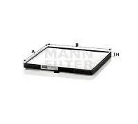 Filtro abitacolo dietro il cruscotto Filtro particellare CU 1910 MANN-FILTER