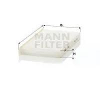 Filtro cabina MANN-FILTER CU 21 005-2