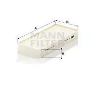 MANN-FILTER CU 22 009-2 Filtro aria cabina (set da 2) - per Autovetture + veicoli commeriali