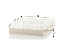 Filtro cabina MANN-FILTER CU 23 003