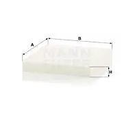 Filtro abitacolo dietro il cruscotto Filtro particellare CU 23 019 MANN-FILTER