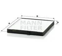 Filtro abitacolo dietro il cruscotto Filtro particellare CU 2330 MANN-FILTER