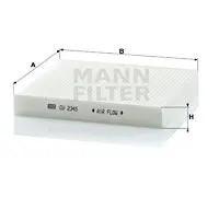 Filtro cabina MANN-FILTER CU 2345