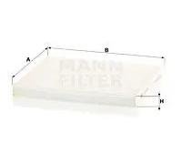 MANN-FILTER CU 24 004 Filtro aria cabina - per Autovetture + veicoli commeriali