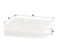 Filtro cabina MANN-FILTER CU 24 024