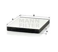 MANN-FILTER CU 2441 Filtro aria cabina - per Autovetture + veicoli commeriali