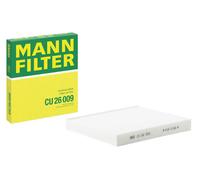 Filtro cabina MANN-FILTER CU 26 009