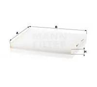 MANN-FILTER CU 26 017 Filtro aria cabina - per Autovetture + veicoli commeriali