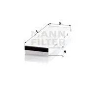 MANN-FILTER filtro abitacolo CU3023-2 particolato 309x99x30 mm