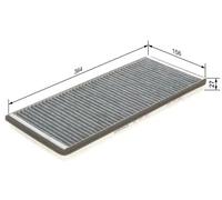 Filtro cabina BOSCH 1 987 432 343