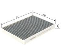 Filtro abitacolo Filtro al carbone attivo 1 987 432 361 BOSCH per BMW 5