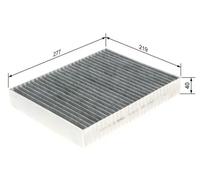 Filtro abitacolo Filtro al carbone attivo 1 987 435 512 BOSCH per PORSCHE VW