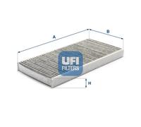 Filtro abitacolo Filtro al carbone attivo 54.106.00 UFI per FORD FOCUS I