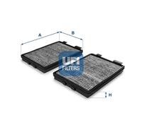 UFI Filtro Antipolline 54.108.00 Filtro Abitacolo,Filtro, Aria abitacolo BMW,ALPINA,5 Sedan (E39),5 Touring (E39),B10 (E39),D10 Station wagon (E39)