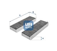 Filtro abitacolo Filtro al carbone attivo 54.172.00 UFI per CITROËN PEUGEOT DS
