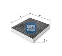 UFI Filters, Filtro Abitacolo ai Carboni Attivi 54.219.00, Filtro Abitacolo per Ricambio, Adatto a Auto, Applicabile su Diversi Modelli Audi, Cupra, Man, Seat, Skoda e Volkswagen