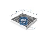 UFI Filters, Filtro Abitacolo ai Carboni Attivi 54.223.00, Filtro Abitacolo per Ricambio, Adatto a Auto, Applicabile su Modelli Ford Transit