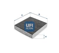 Filtro abitacolo Filtro al carbone attivo 54.227.00 UFI per RENAULT DACIA NISSAN