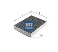 UFI Filters, Filtro Abitacolo ai Carboni Attivi 54.249.00, Filtro Abitacolo per Ricambio, Adatto a Auto, Applicabile su Diversi Modelli di Peugeot 508