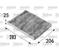 Valeo Filtro Aria Abitacolo 698686 PROTECT, Antipolline al carbone attivo