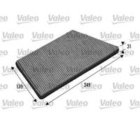 Filtro abitacolo Filtro al carbone attivo 698749 VALEO per PEUGEOT 206 Hatchback
