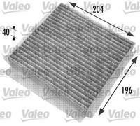 Filtro abitacolo Filtro al carbone attivo 698774 VALEO per SMART CITY-COUPE