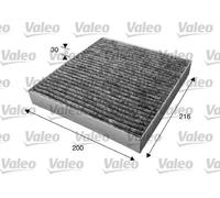 Filtro abitacolo Filtro al carbone attivo 715623 VALEO per MITSUBISHI PEUGEOT