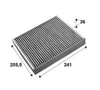Filtro abitacolo Filtro al carbone attivo 715659 VALEO per OPEL CHEVROLET SAAB