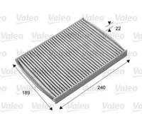Filtro abitacolo Filtro al carbone attivo 715661 VALEO per FORD FIESTA VI B-MAX