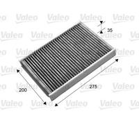 Filtro abitacolo Filtro al carbone attivo 715702 VALEO per VOLVO LAND ROVER